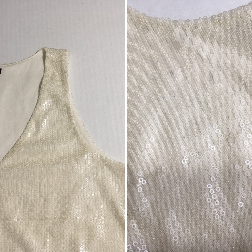 New the Limited women sequins peplum top SZ M F - Picture 7 of 8